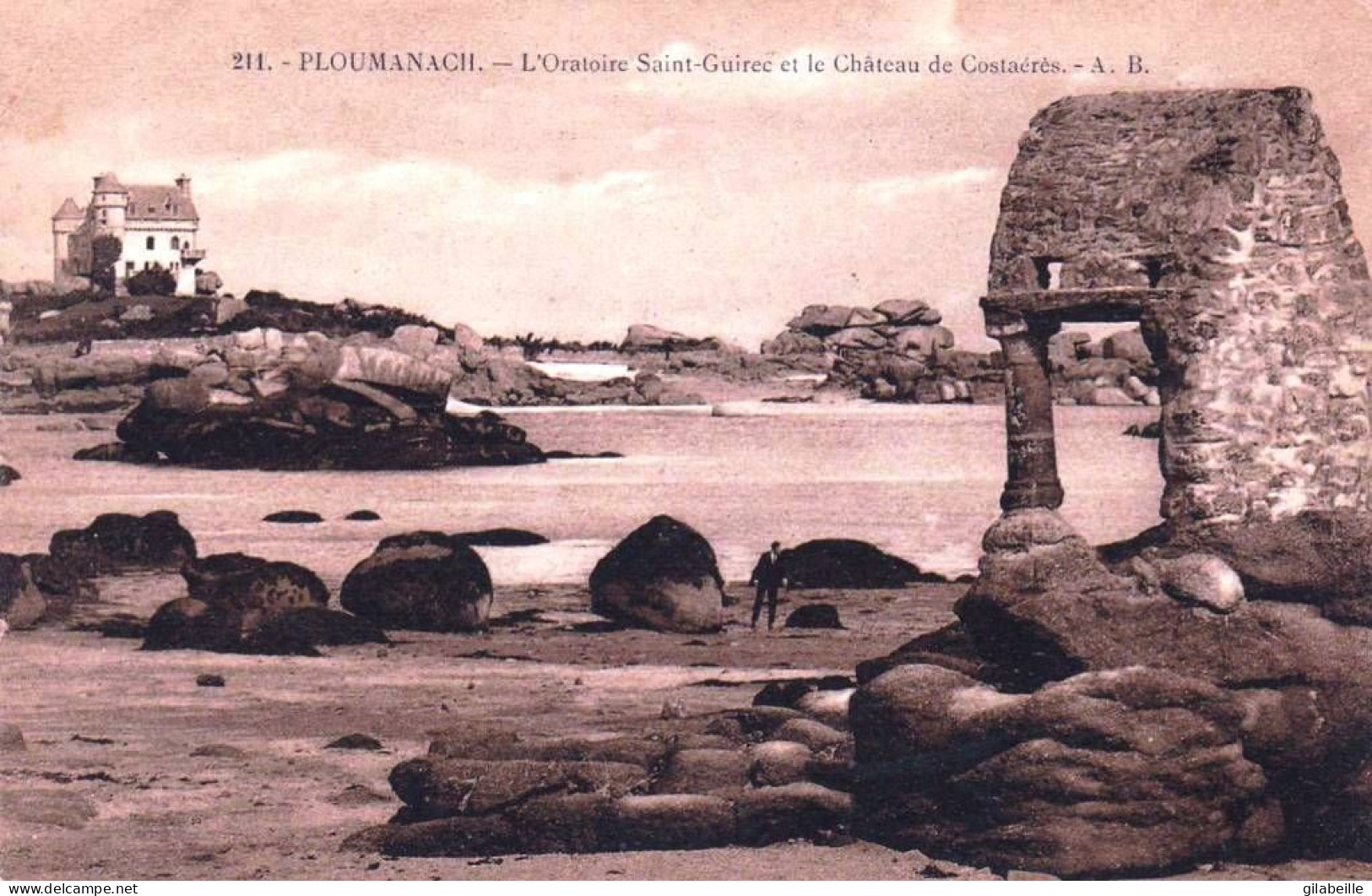 22 - Cotes D Armor -  PLOUMANACH - L Oratoire Saint Guirec Et Le Chateau  De Costaeres - Ploumanac'h