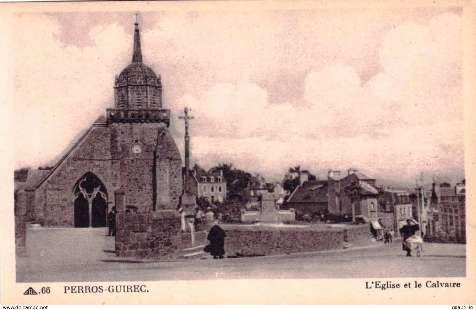 22 - Cotes D Armor -  PERROS GUIREC - L Eglise Et Le Calvaire - Perros-Guirec