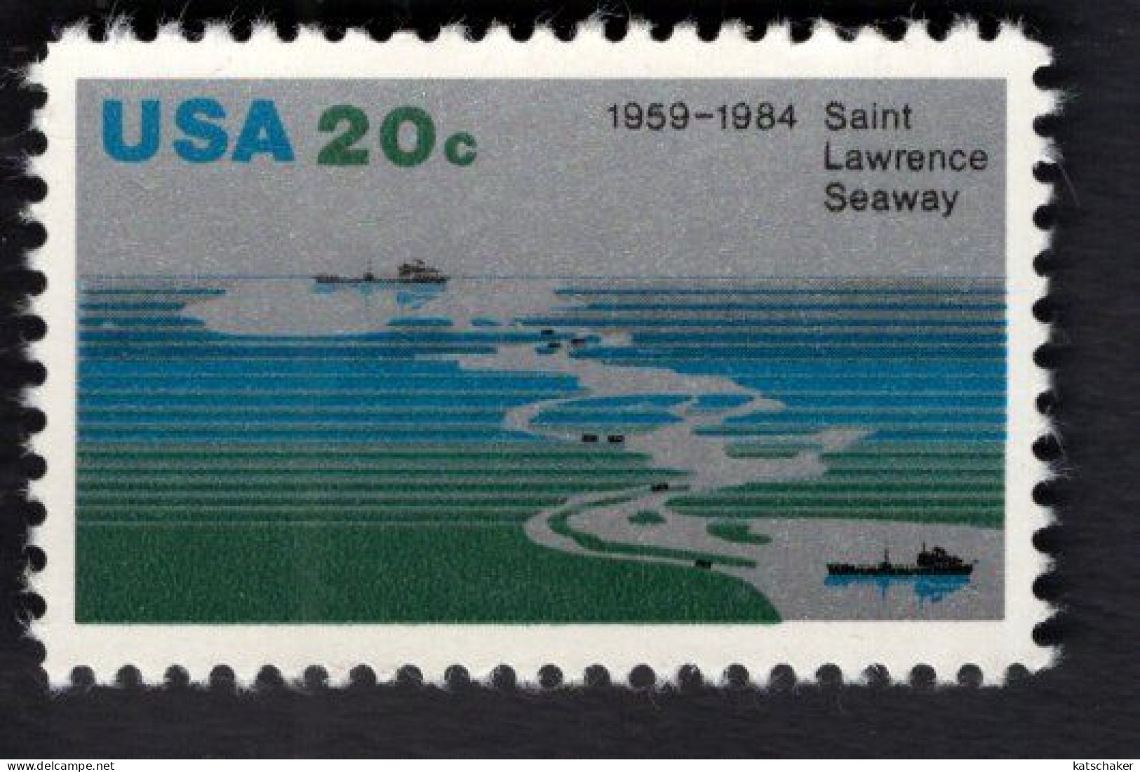 200895548 1984 SCOTT 2091 (XX) POSTFRIS MINT NEVER HINGED - ST LAWRENCE SEAWAY 25TH ANNIV - Unused Stamps