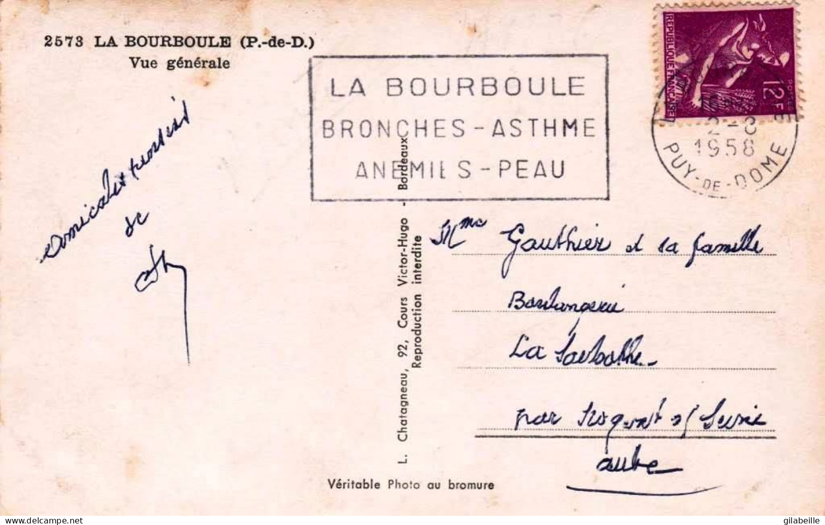 63 - Puy De Dome -  LA BOURBOULE - Vue Generale - La Bourboule