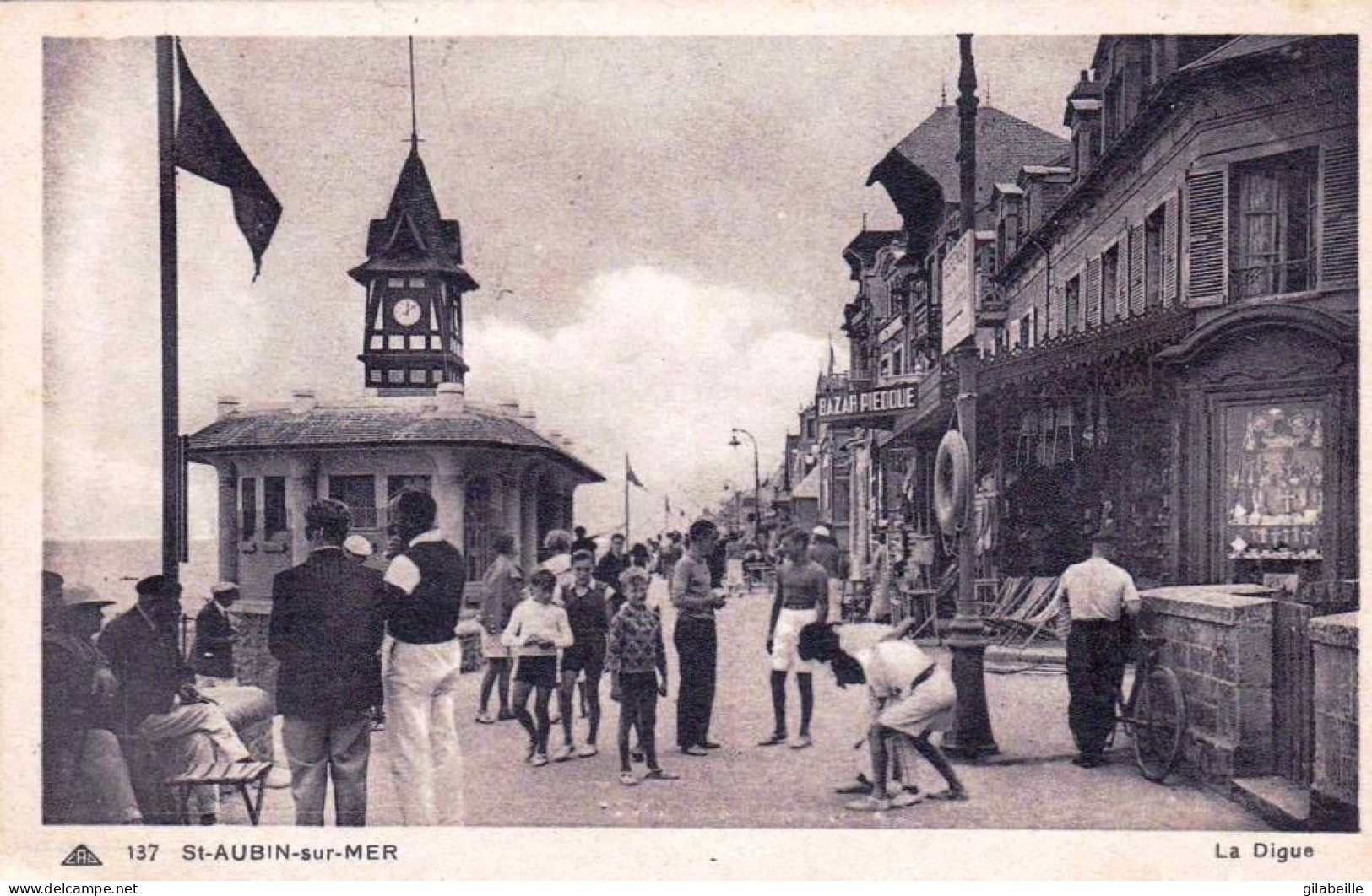 14 - Calvados -  SAINT AUBIN Sur MER -  La Digue - Saint Aubin