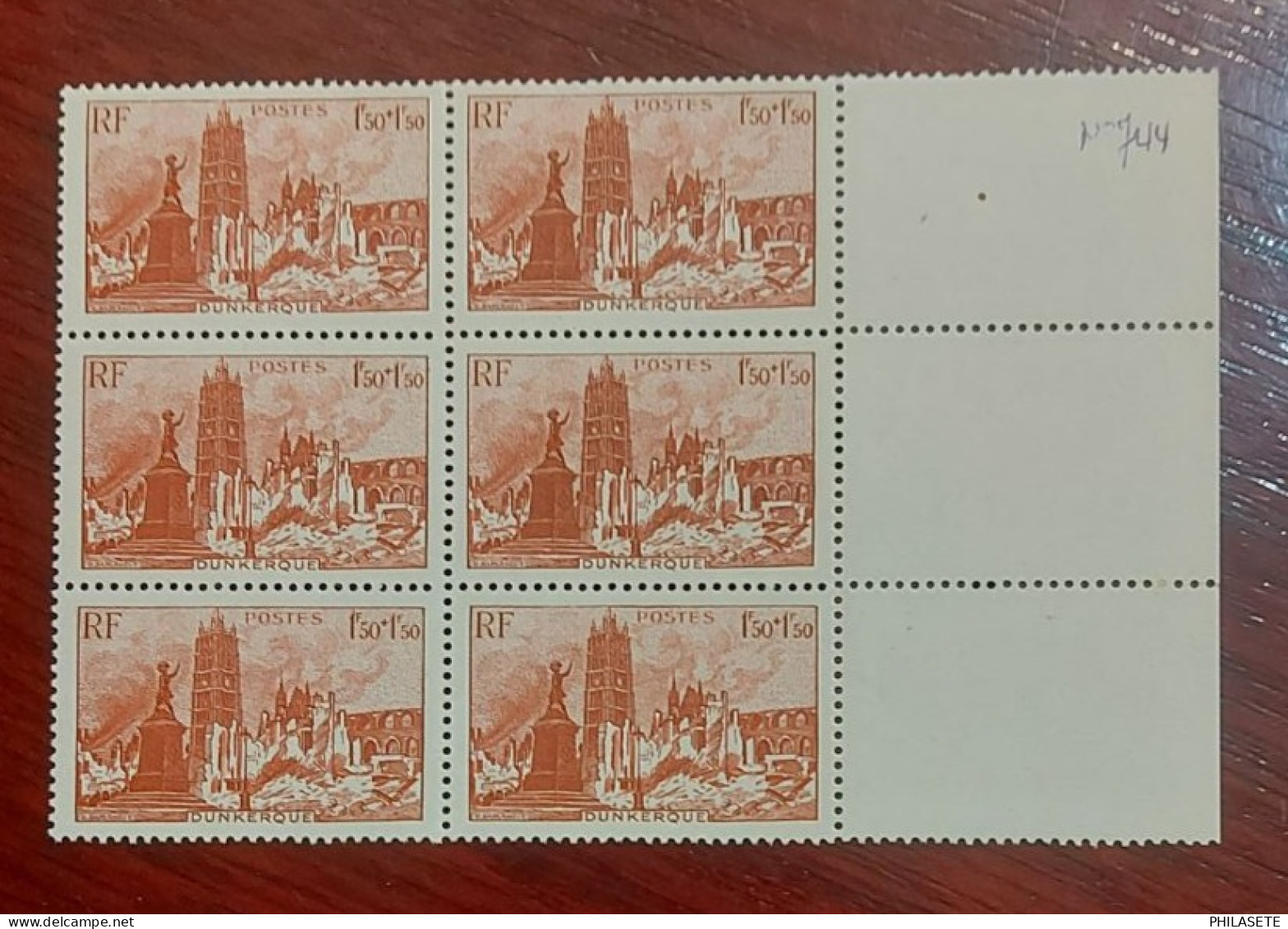 France  Bloc De 6 Timbres Neuf** YV N° 744 Dunkerque - Neufs