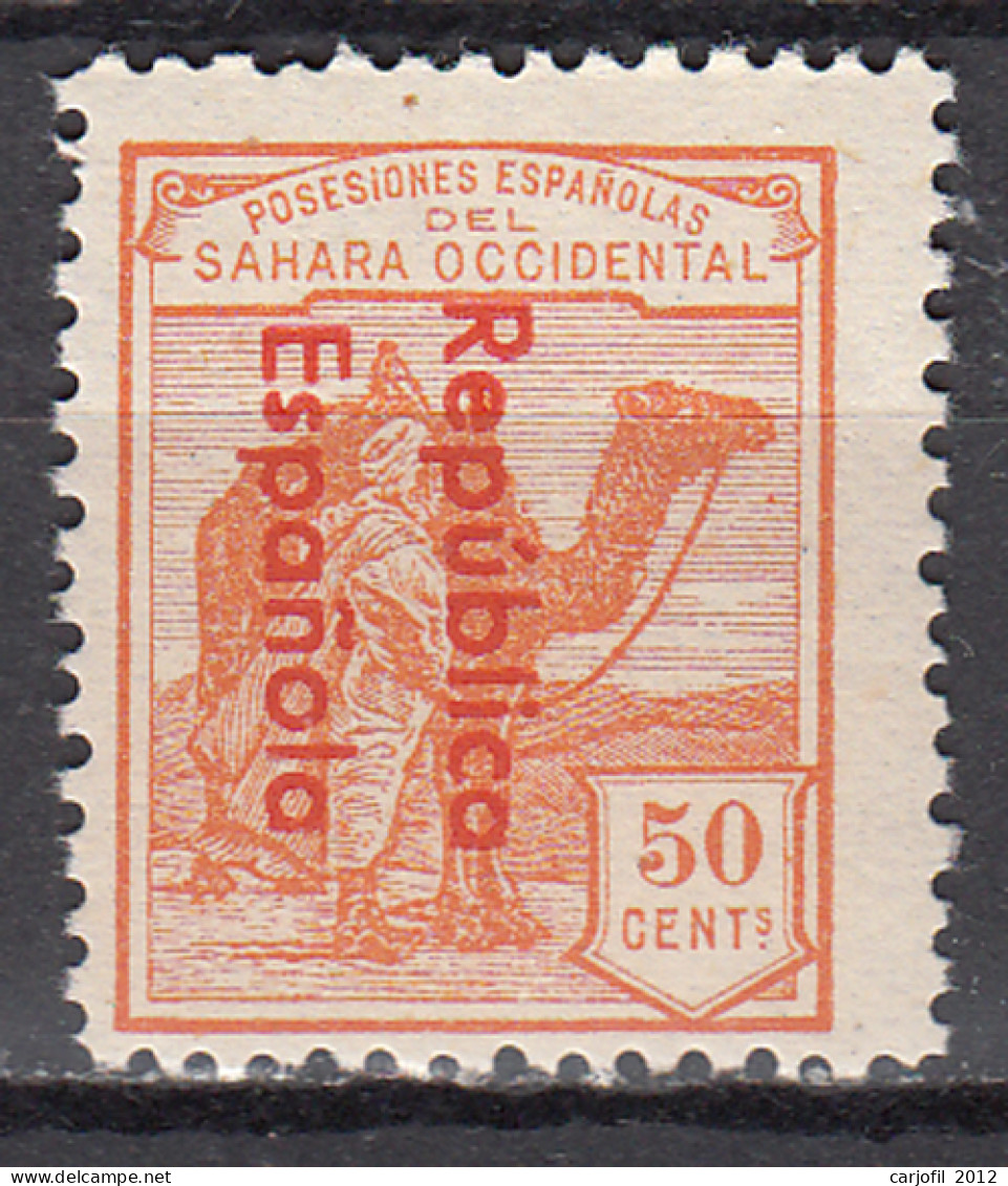 Sahara Variedades 1932 Edifil 43Ahcc ** Mnh Sobrecarga Cambio De Color - Sahara Espagnol