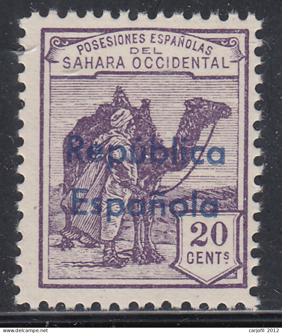 Sahara Variedades 1932 Edifil 39Bhcc ** Mnh Sobrecarga Cambio De Color - Sahara Espagnol