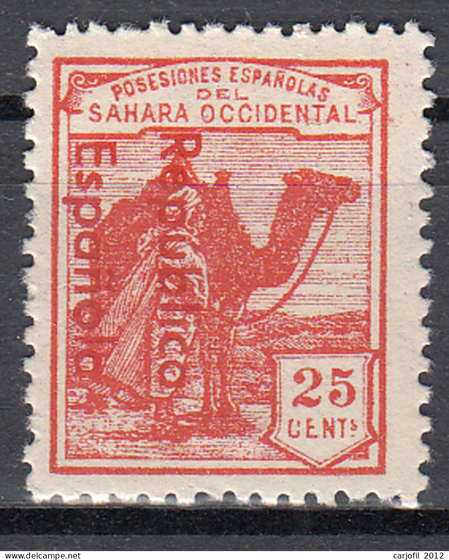 Sahara Variedades 1932 Edifil 40Ahcc ** Mnh Sobrecarga Cambio De Color - Spanish Sahara