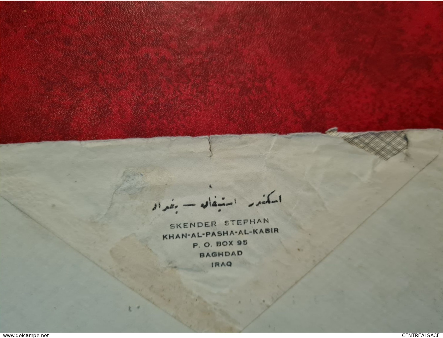 LETTRE  IRAQ BAGHDAD ENTETE SKENDER STEPHAN 1946 POUR PORTSMOUTH AIRPORT ENGLAND - Iraq