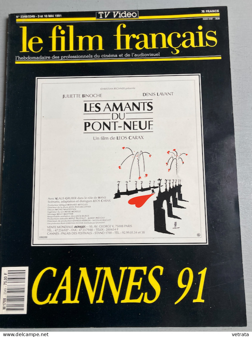 FESTIVAL DE CANNES 1991 : (près De 900 Pages) Catalogues : Un Certain Regard -Semaine De La Critique - Quinzaine Des Réa - Kino