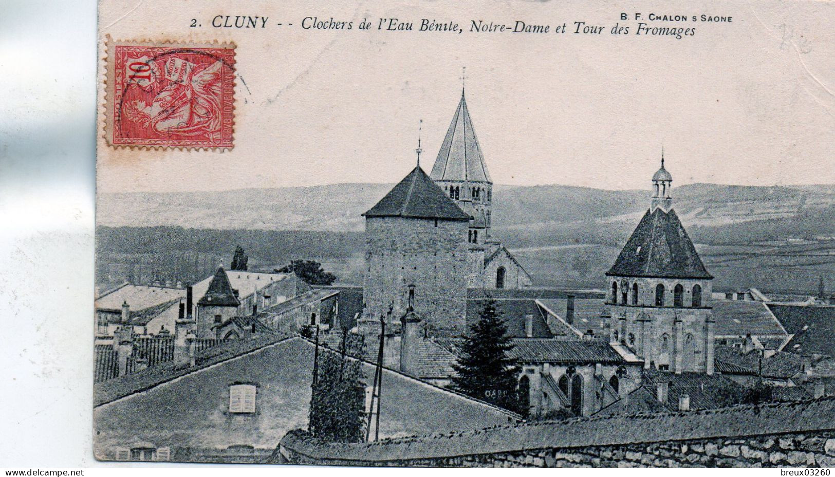 CP - CLUNY  - Clochers De L'eau Bénite - - Cluny
