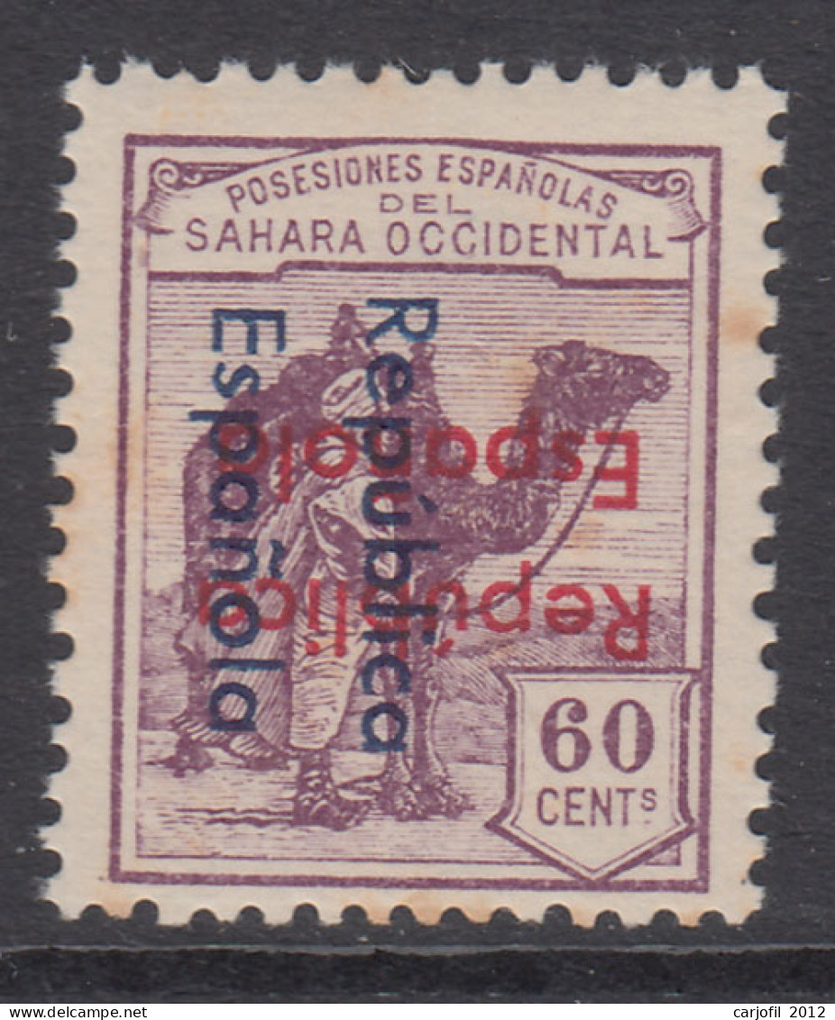 Sahara Variedades 1935 Edifil 44Dc (*) Mng Sobrecarga Vertical De Arriba A Abajo - Spanish Sahara