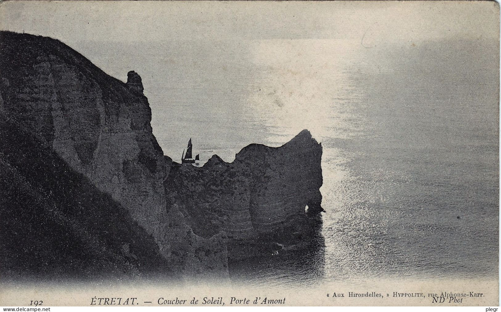 76254 01 29#0 - ETRETAT - COUCHER DE SOLEIL, PORTE D'AMONT - Etretat