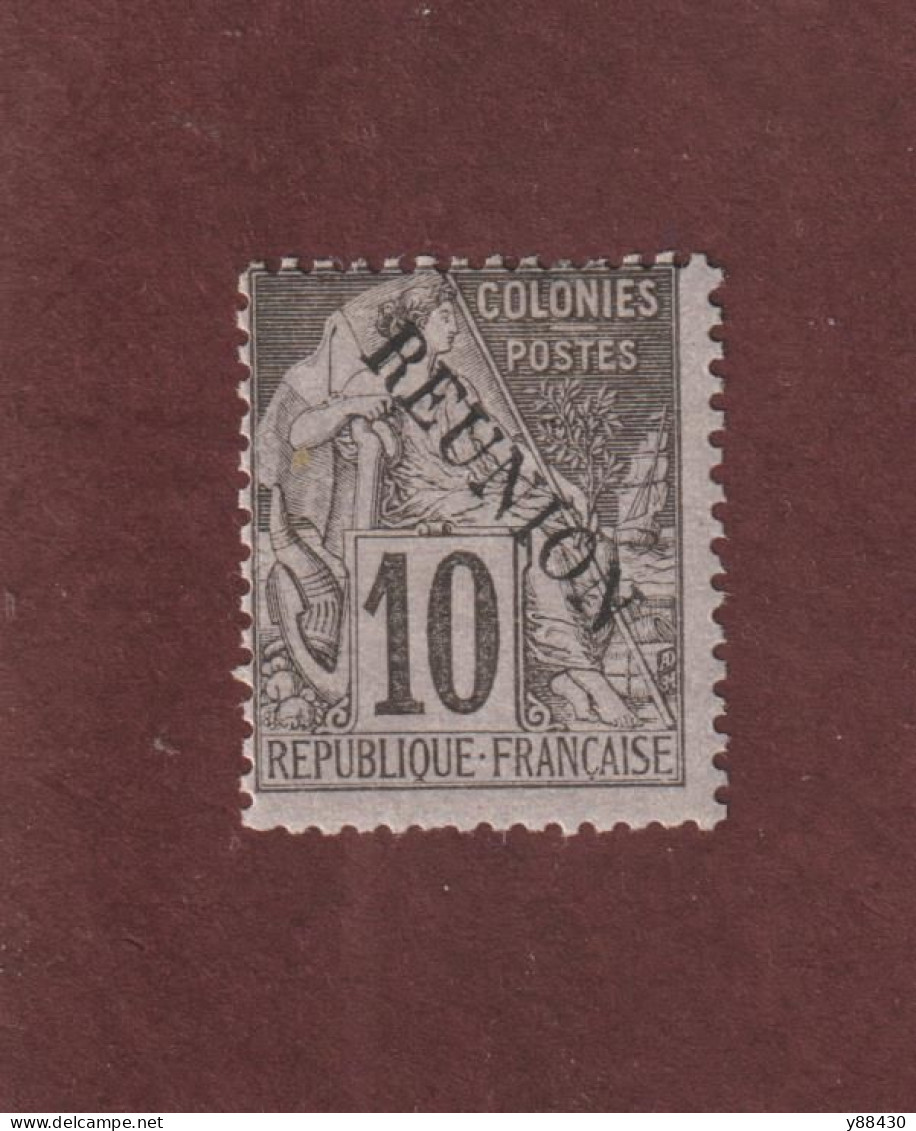 LA RÉUNION - 21 De 1891 - Neuf * - Type Colonies - 10c. Noir Sur Lilas - 2 Scan - Unused Stamps