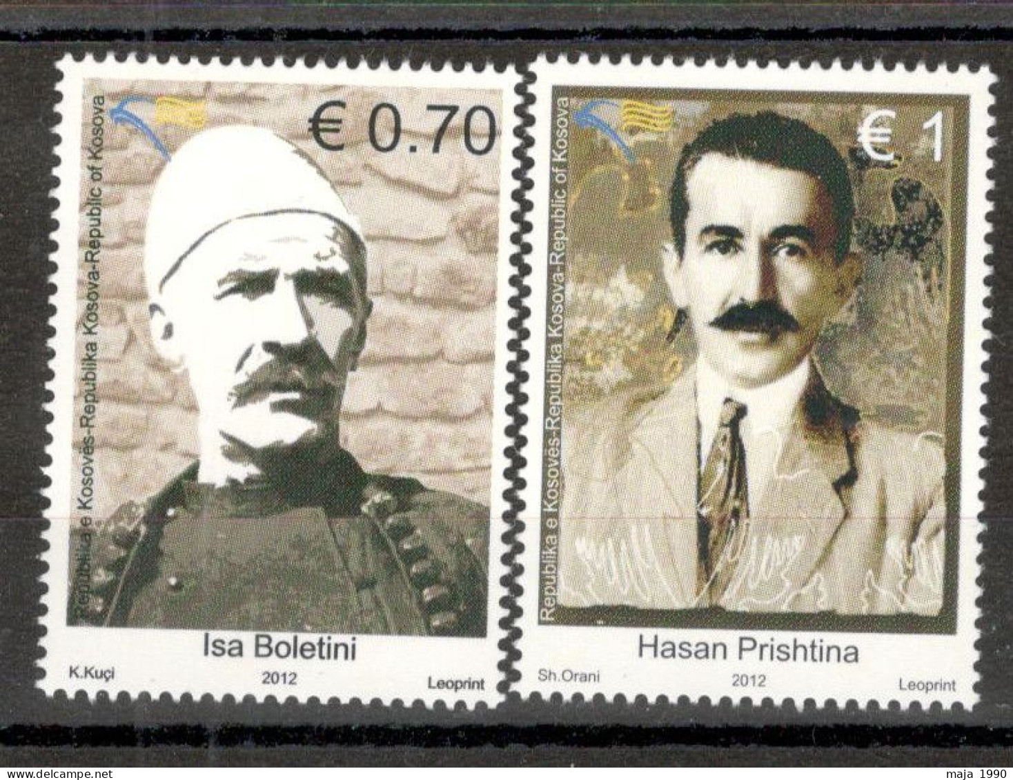 KOSOVO - MNH SET - FAMOUS - 2012. - Kosovo