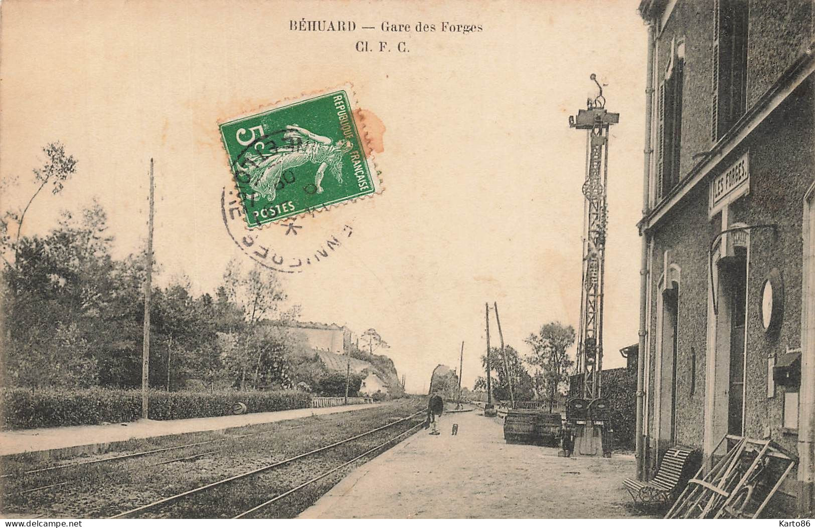 Béhuard * Gare Des Forges * Ligne Chemin De Fer Du Maine Et Loire - Sonstige & Ohne Zuordnung