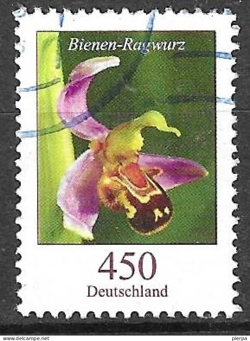 GERMANIA FEDERALE - 2015 - FIORI -OPHRYS APIFERA - 450 - USATO (YVERT 2995 - MICHEL 3191) - Used Stamps