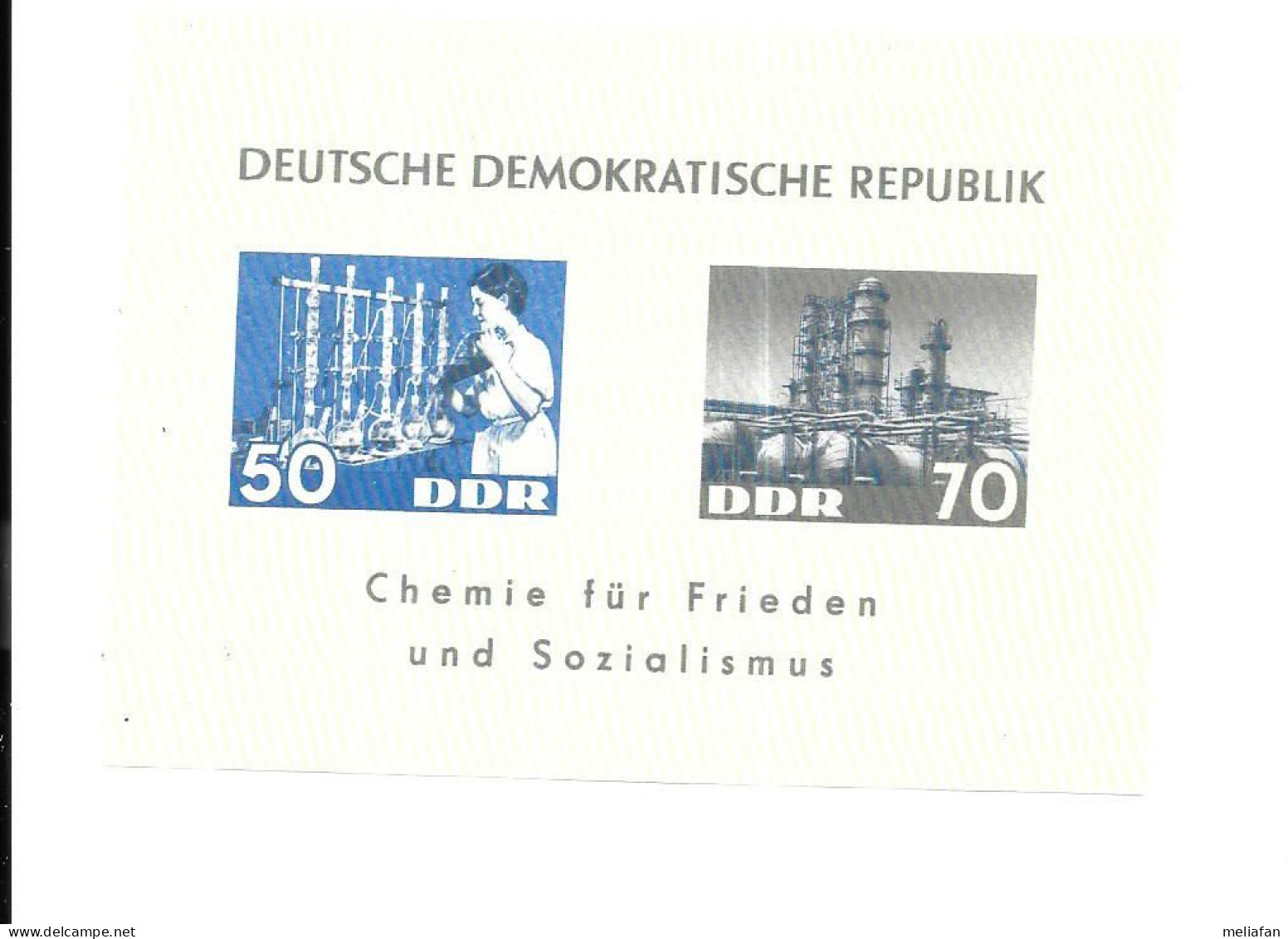 DH60 - BLOC FEUILLET DDR - CHEMIE FUR FRIEDEN UND SOZIALISMUS - Sonstige & Ohne Zuordnung