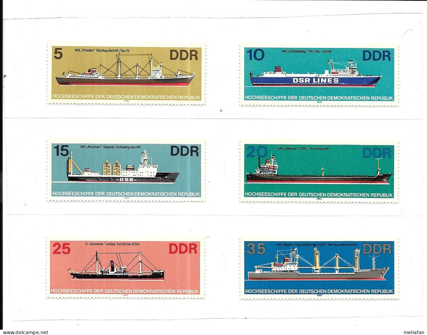 DH15 -TIMBRES DDR - BATEAUX - Ships