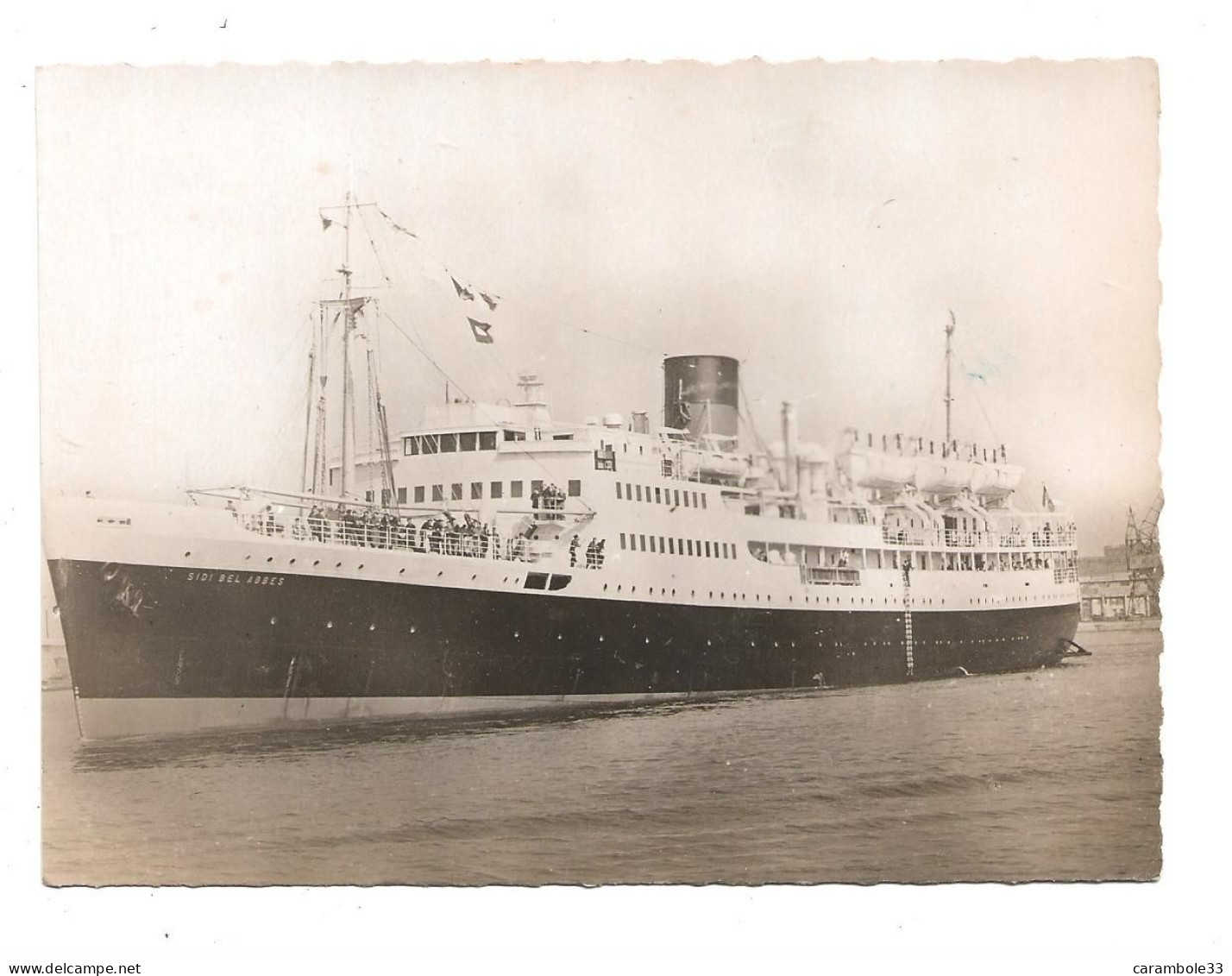 CPA "SIDI-BEL-ABBES"  Cie Transports Maritimes   écrite  (1701) - Steamers