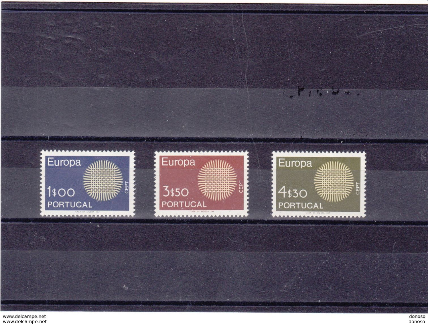 PORTUGAL 1970 EUROPA Yvert 1073-1075, Michel 1092-1094 NEUF** MNH Cote Yv 24 Euros - Unused Stamps