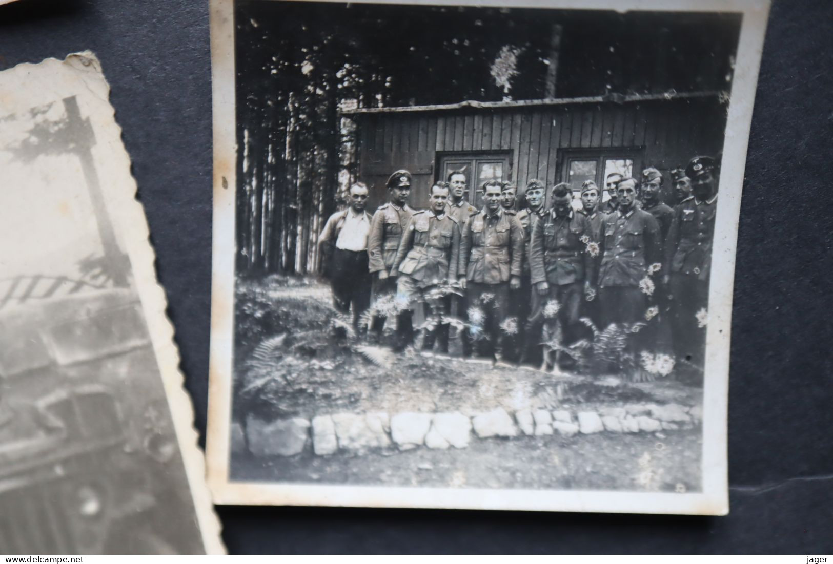 Lot De Photos WWII Combattant Armée Française 1945 Allemagne Combat De Karlsruhe - 1939-45