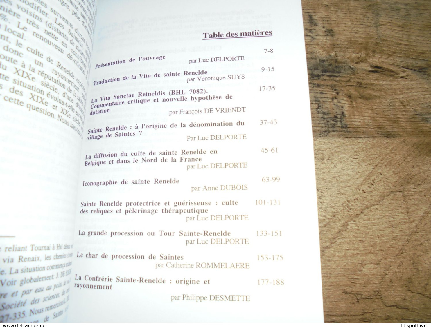 LA VIE ET LE CULTE DE SAINTE RENELDE Régionalisme Hainaut Saintes Procession Char Dévotion Pélerinage Nord De La France - Belgique