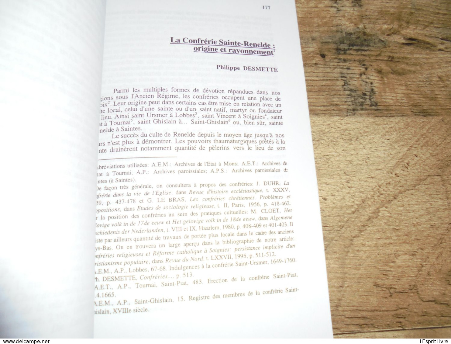 LA VIE ET LE CULTE DE SAINTE RENELDE Régionalisme Hainaut Saintes Procession Char Dévotion Pélerinage Nord de la France