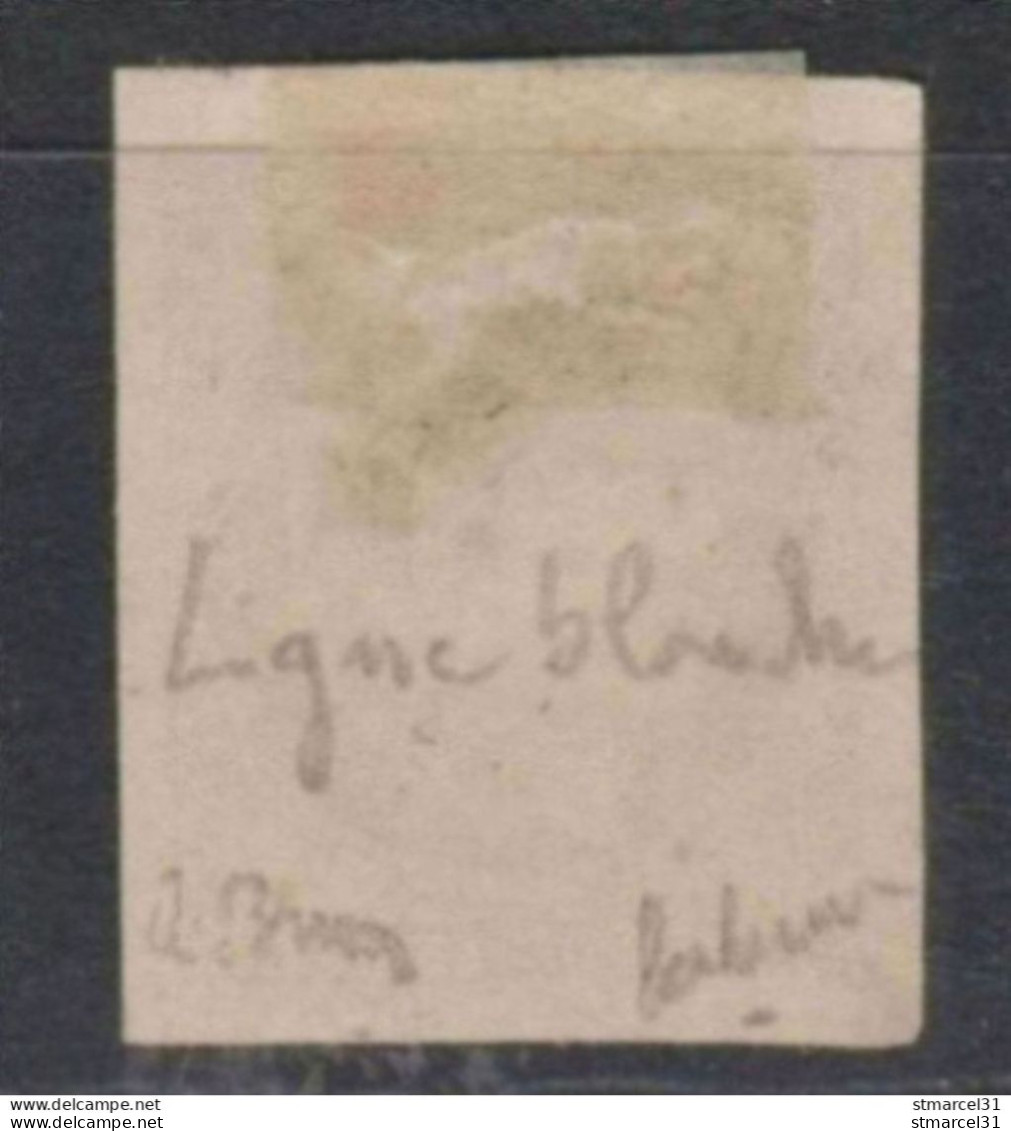 TIMBRE HORS COTE VARIETE "LIGNE BLANCHE" Spink N°47f Signé A Brun LUXE 460€ - 1870 Ausgabe Bordeaux