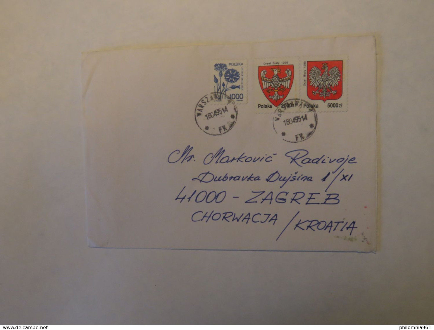 POLAND  COVER TO CROATIA 1995 - Other & Unclassified