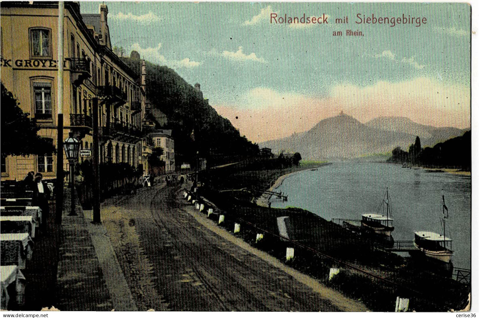 Rolandseck Mit Siebengebirge Am Rhein Circulée En 1910 - Koeln