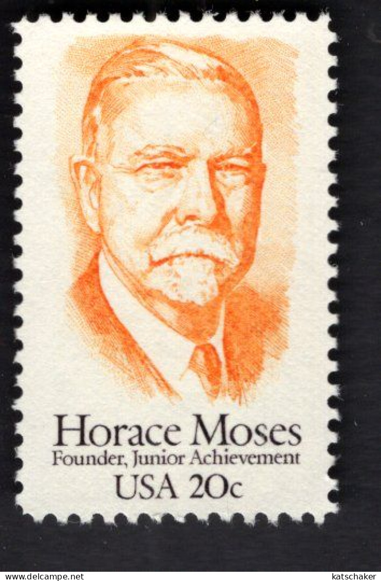 200893298 1984 SCOTT 2095 (XX) POSTFRIS MINT NEVER HINGED - HORACE MOSES FOUNDER JUNIOR ACHIEVEMENT - Ongebruikt