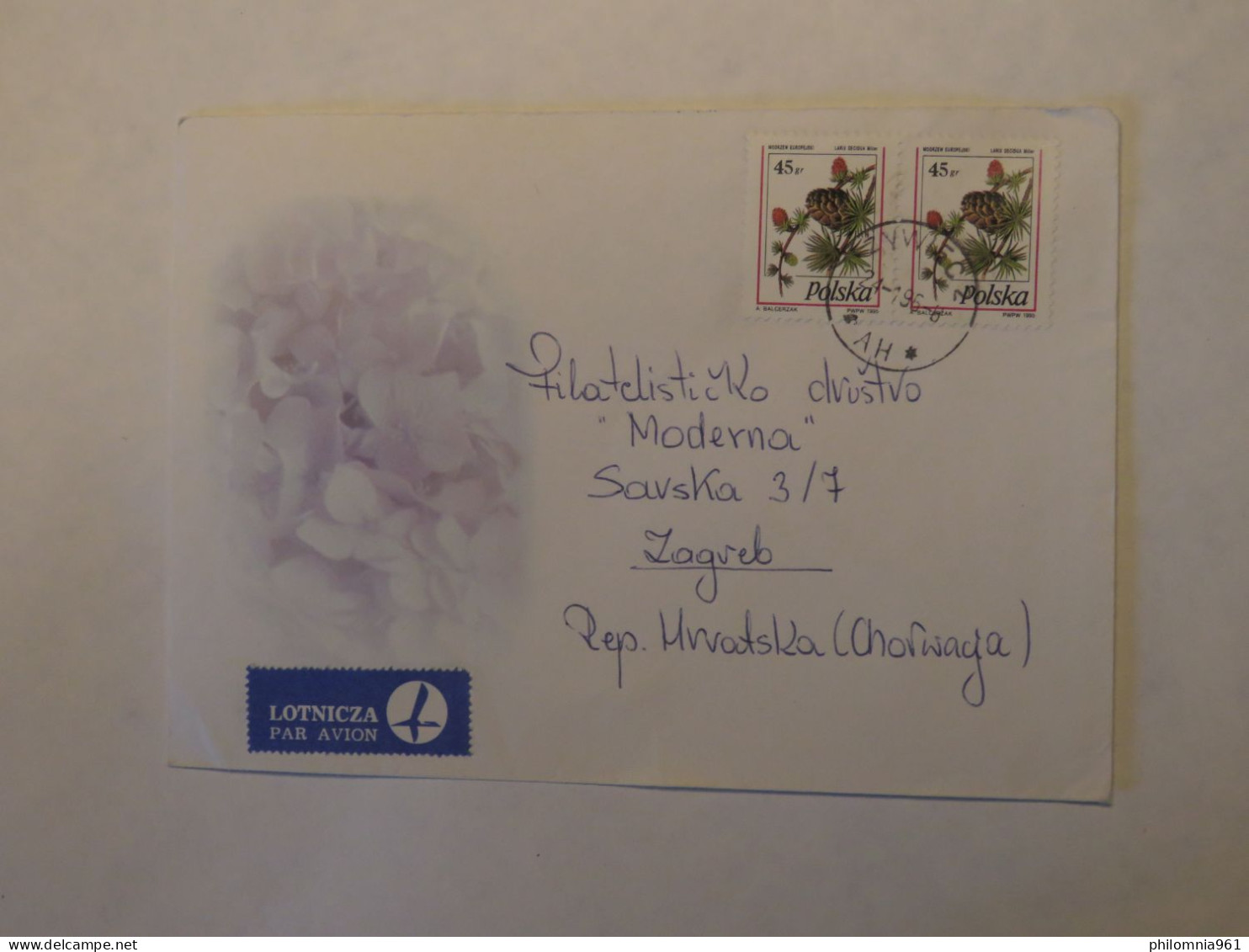 POLAND AIRMAIL COVER TO CROATIA 1996 - Autres & Non Classés