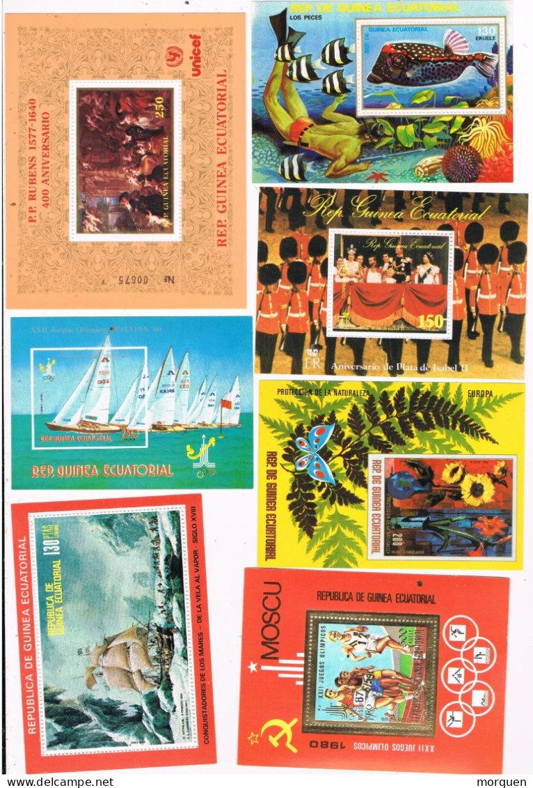 55109. GRAN OCASION 59 Hojitas Diferentes Tematicas GUINEA ECUATORIAL 1974-1979 ** - Äquatorial-Guinea