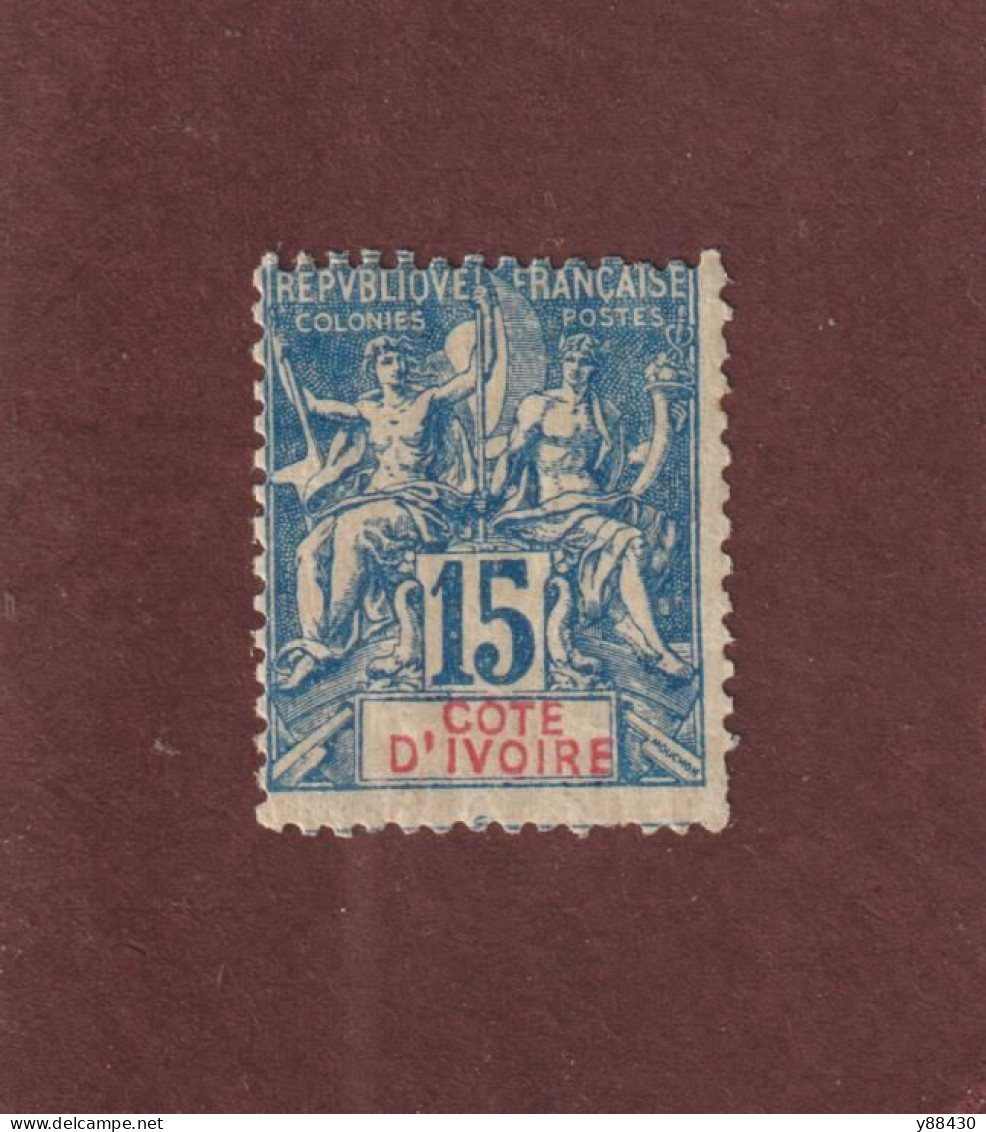 CÔTE D'IVOIRE - 6 De 1892/1899 - Neuf * - Type Colonies - 15c. Bleu - 2 Scan - Ungebraucht
