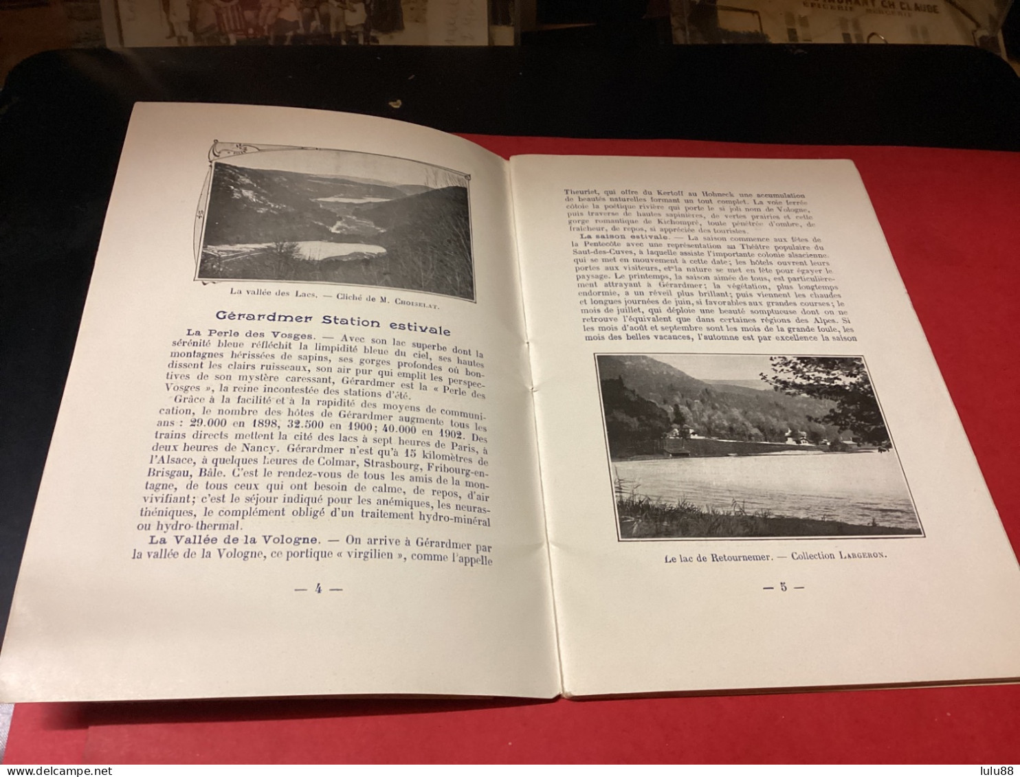 GERARDMER. Guide Du. Touriste Année 1904. 42 Pages - Gerardmer