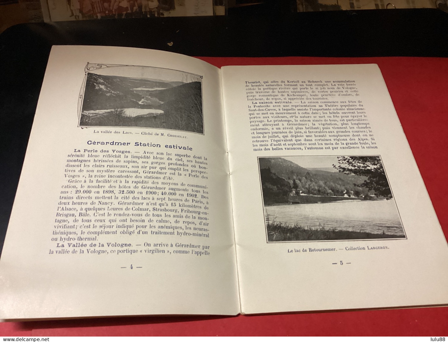 GERARDMER. Guide Du. Touriste Année 1904. 42 Pages - Gerardmer