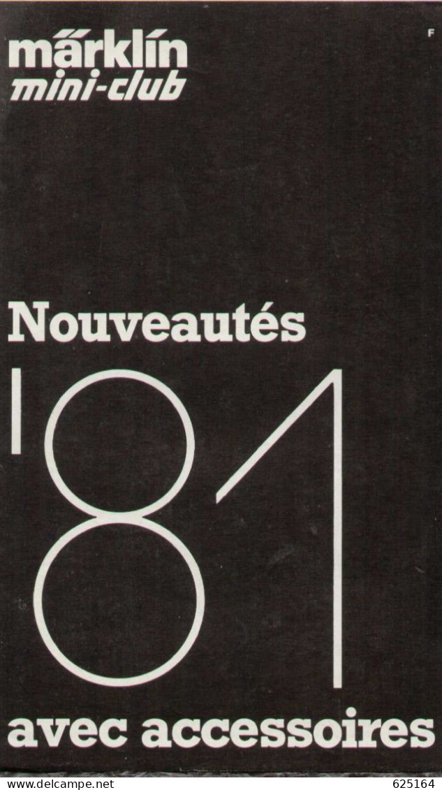 Catalogue MÄRKLIN 1981 MINI-CLUB Z Nouveautés FOLDER + Faller Kibri Vollmer Noch - Français