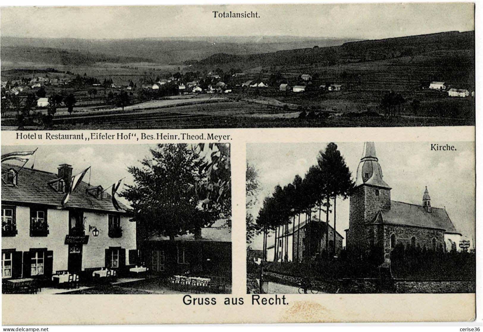 Gruss Aus Recht Circulée En 1914 - Saint-Vith - Sankt Vith