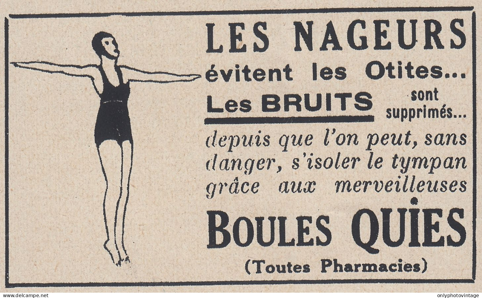 Boules QUIES - 1936 Vintage Advertising - Pubblicit� Epoca - Werbung