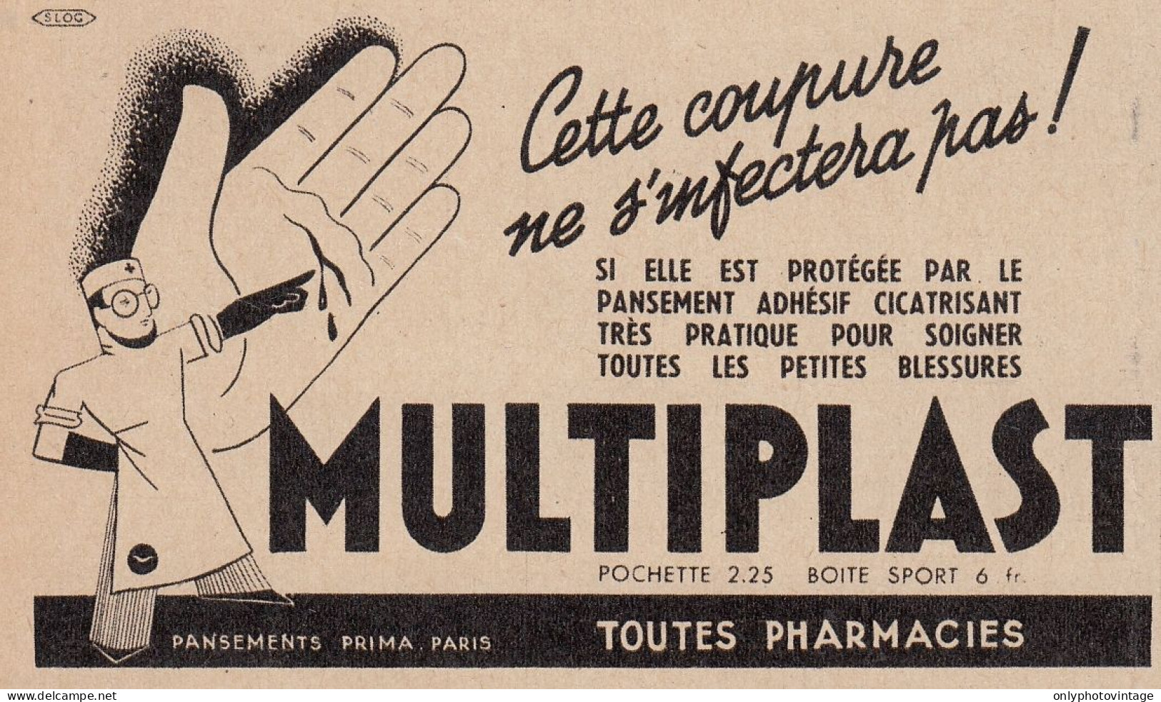 MULTIPLAST - 1938 Vintage Advertising - Pubblicit� Epoca - Publicidad
