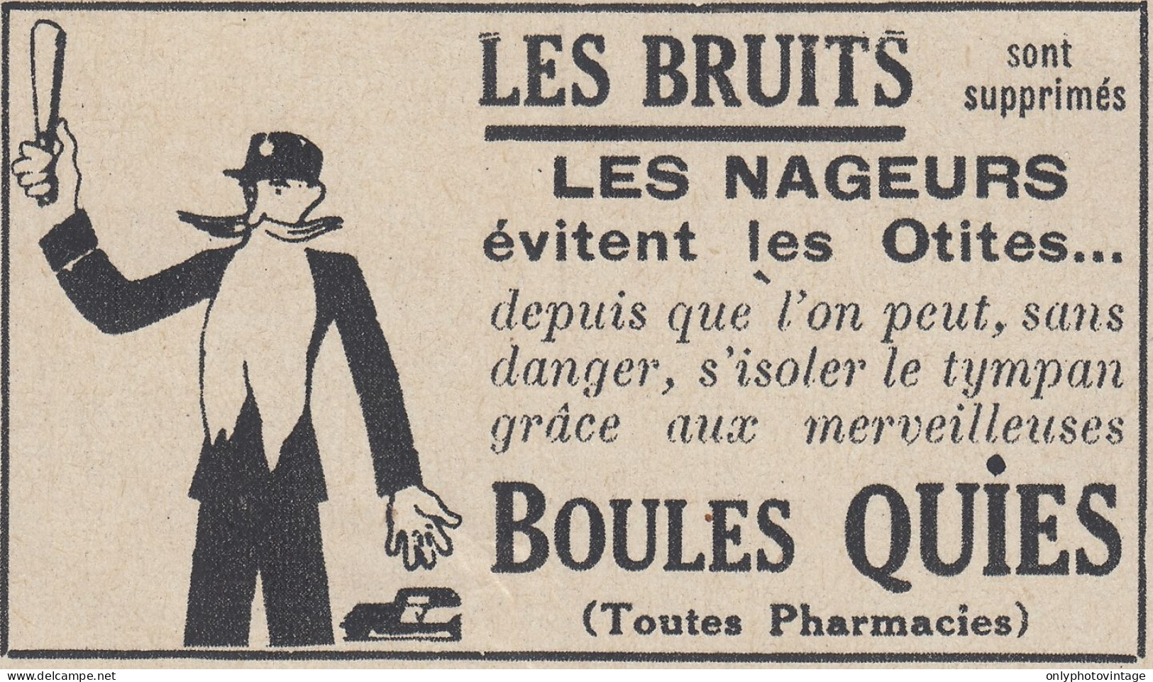 Boules QUIES - 1938 Vintage Advertising - Pubblicit� Epoca - Publicidad