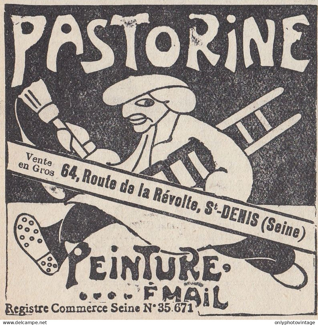 Peinture PASTORINE - 1924 Vintage Advertising - Pubblicit� Epoca - Advertising