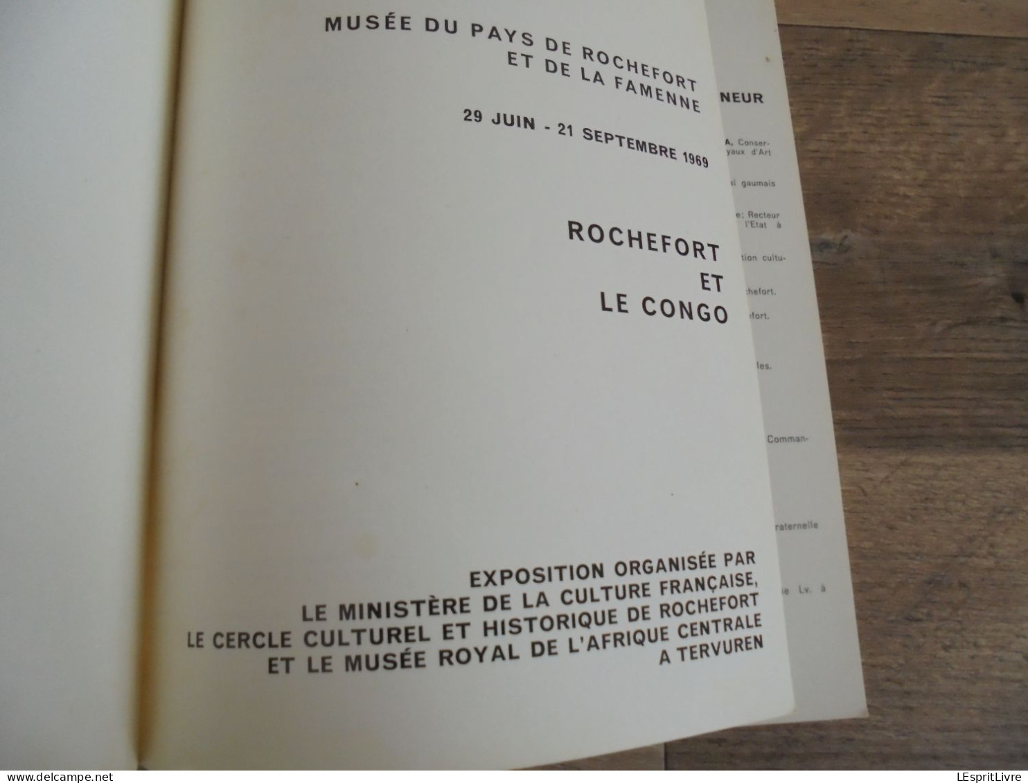 ROCHEFORT ET LE CONGO Régionalisme Famenne Exposition Catalogue Art Africain Afrique James Thiriar Sculpture Masque - Belgien