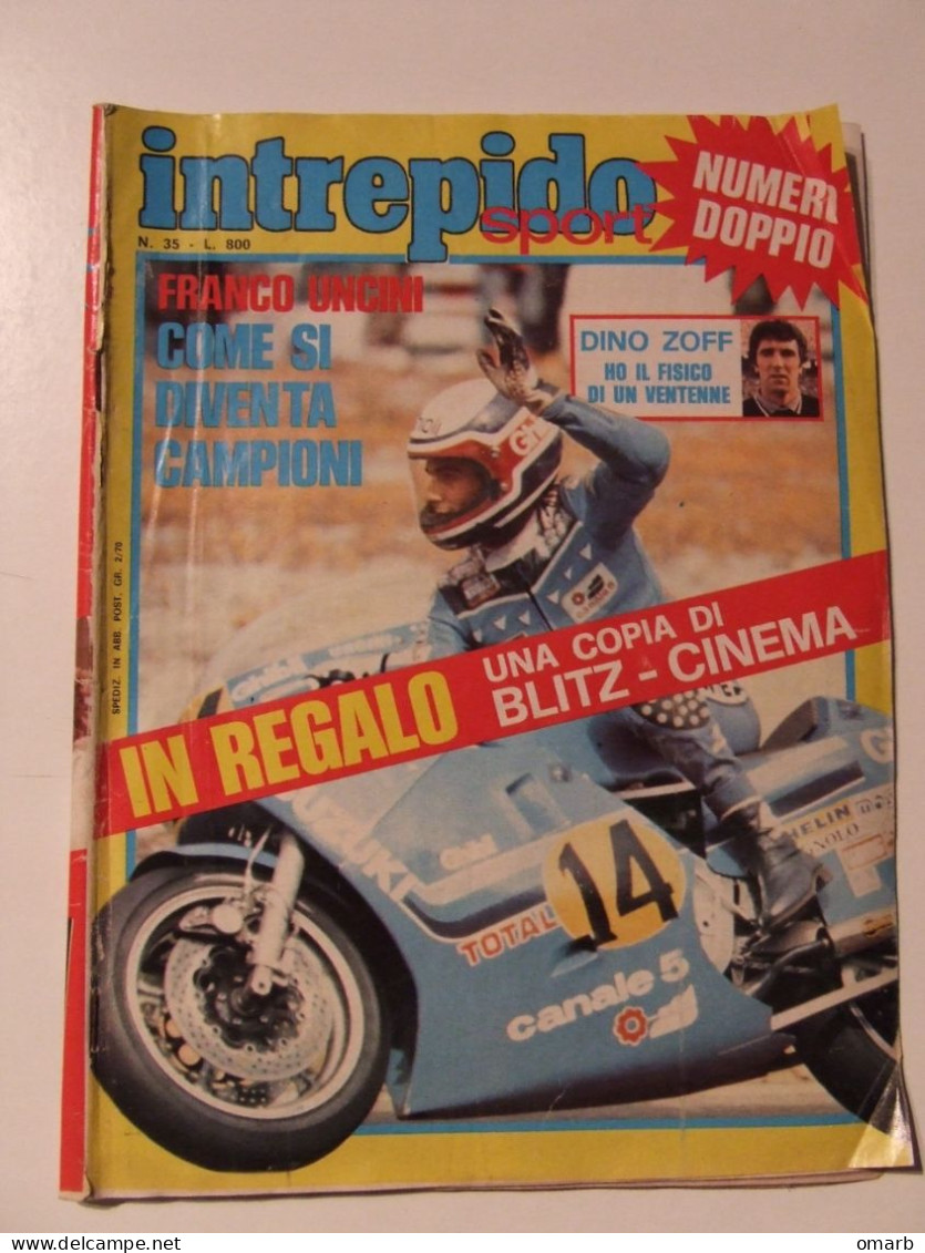 P033 Intrepido Sport N.35, 1982, Dino Zoff, Motomondiale, Calcio, Concerto, BMW, ADV, Vintage Pubblicità - Sport