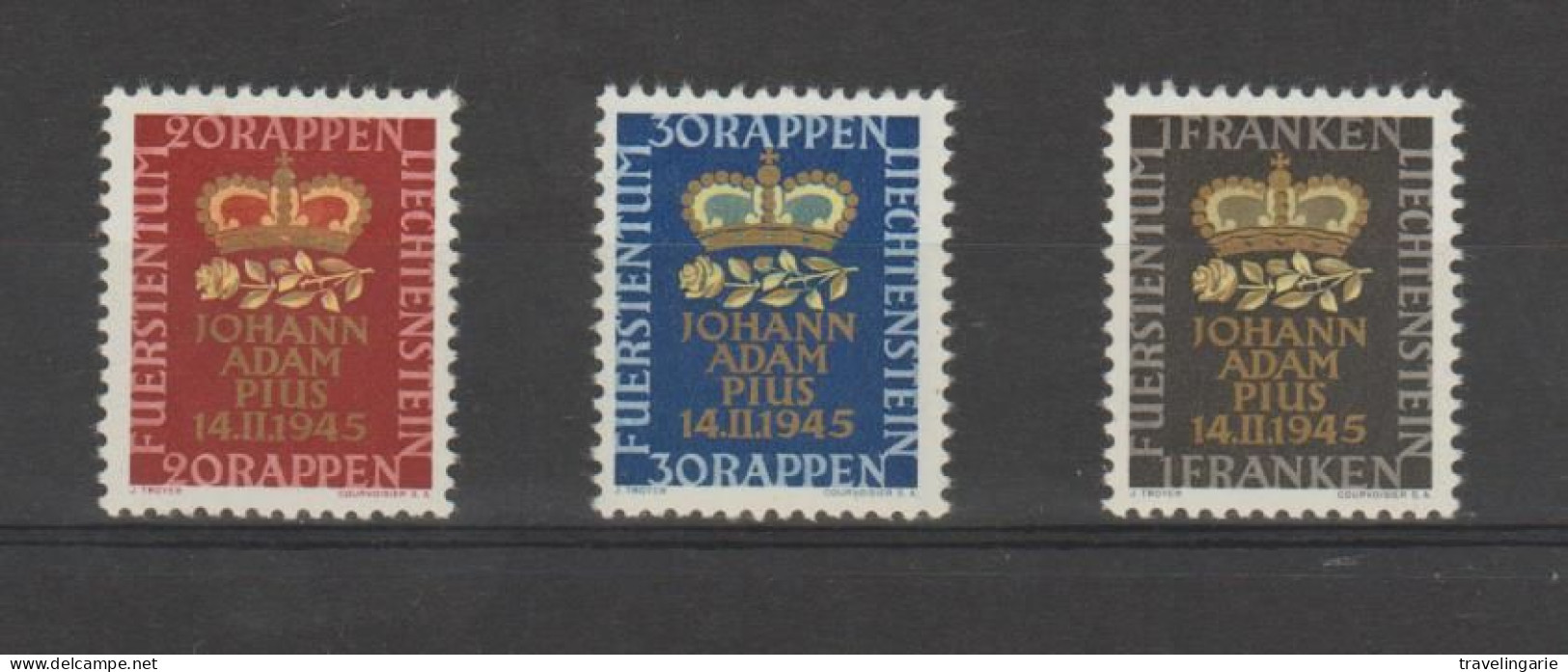 Liechtenstein 1945 Birth Of Prince Johann-Adam * Hinged - Ungebraucht