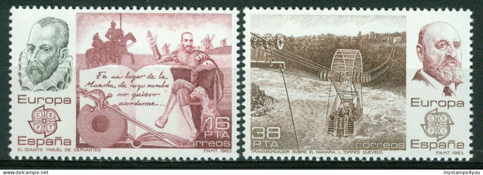 Bm Spain 1983 MiNr 2585-2586 MNH | Europa Cept #kar-1504a - Unused Stamps