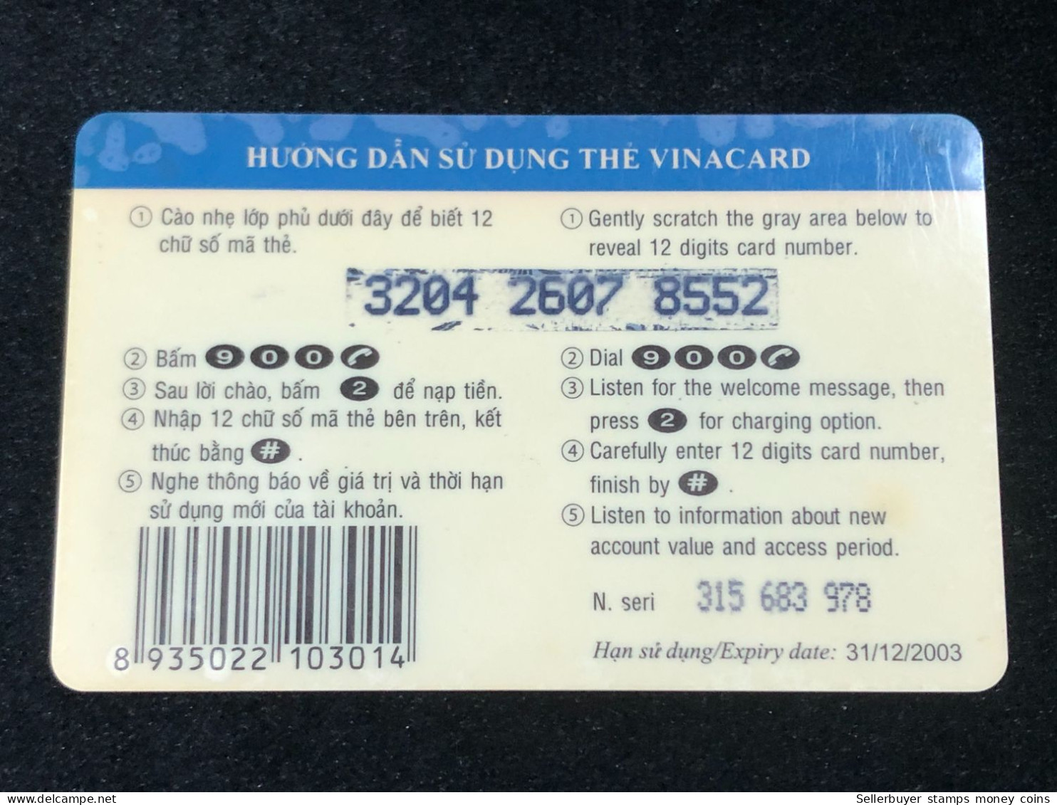 Vietnam This Is A Vietnamese Cardphone Card From 2001 And 2005(mobi Card)-1pcs - Viêt-Nam