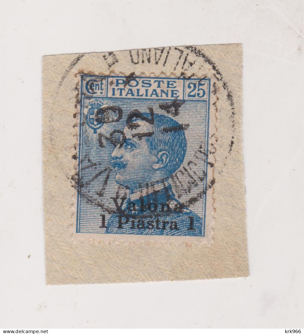 ITALY  ALBANIA VALONA Nice Stamp Used On Piece - Albania