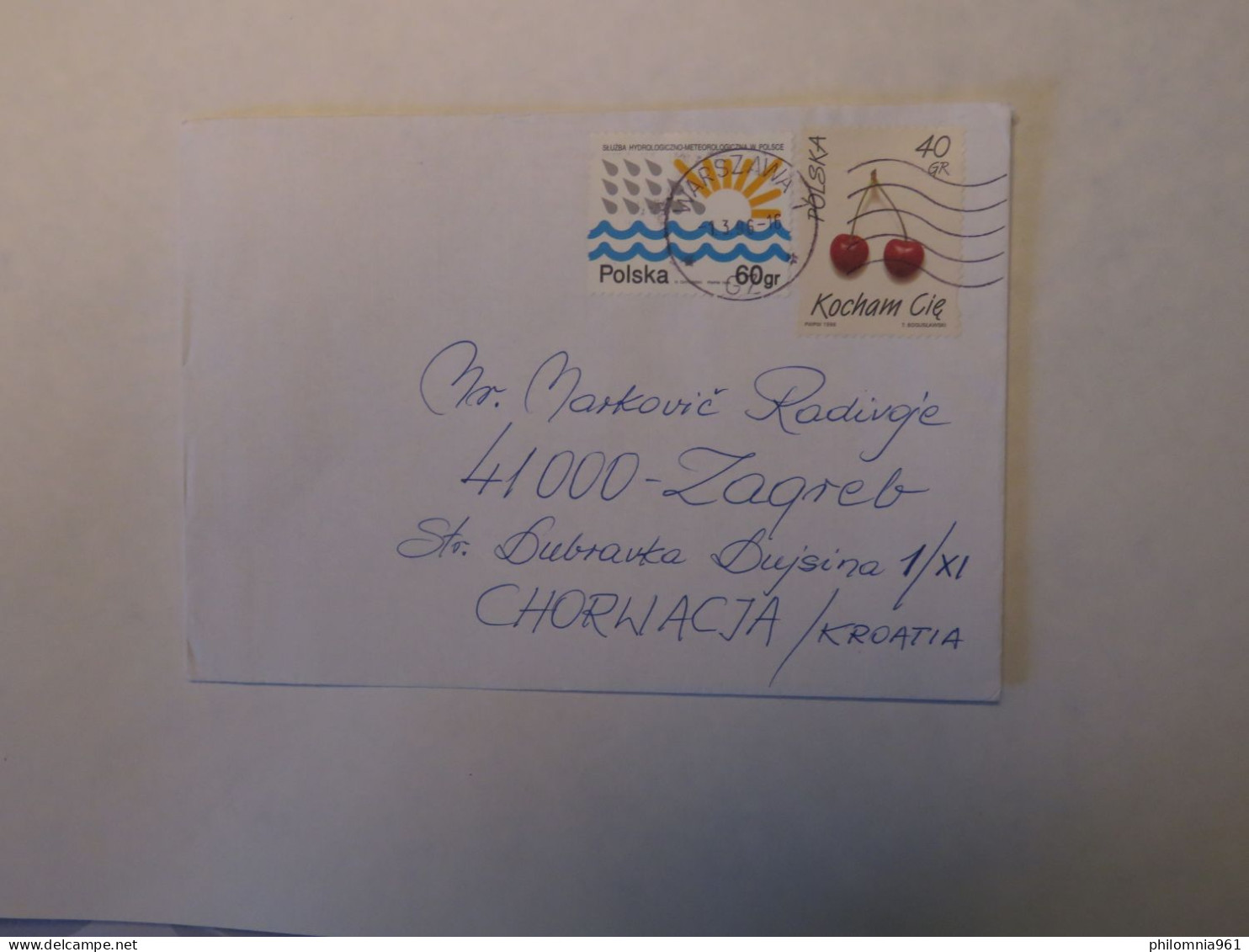 POLAND COVER TO CROATIA 1996 - Other & Unclassified
