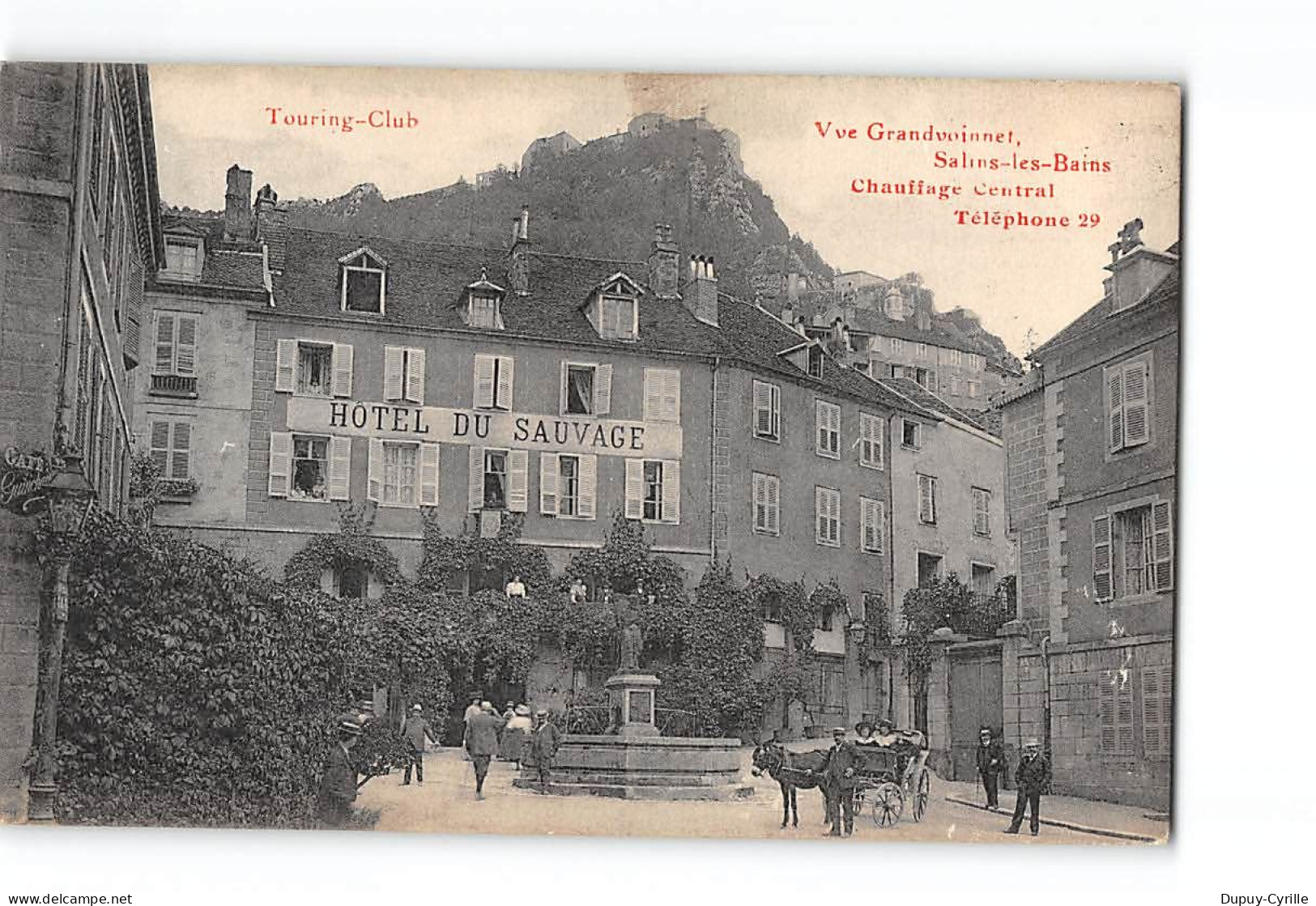 SALINS LES BAINS - Touring Club - Hôtel Du Sauvage - Très Bon état - Autres & Non Classés