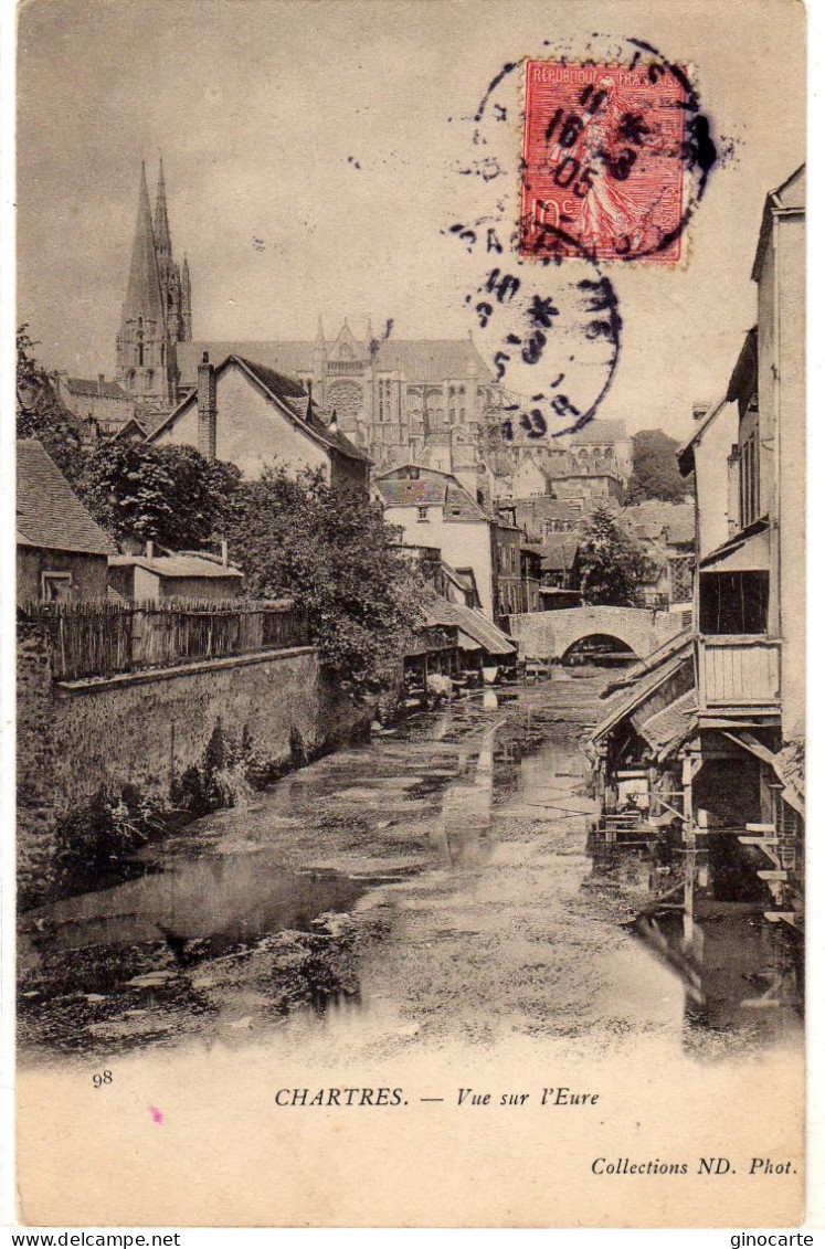 Chartres Vue Sur L'eure - Chartres