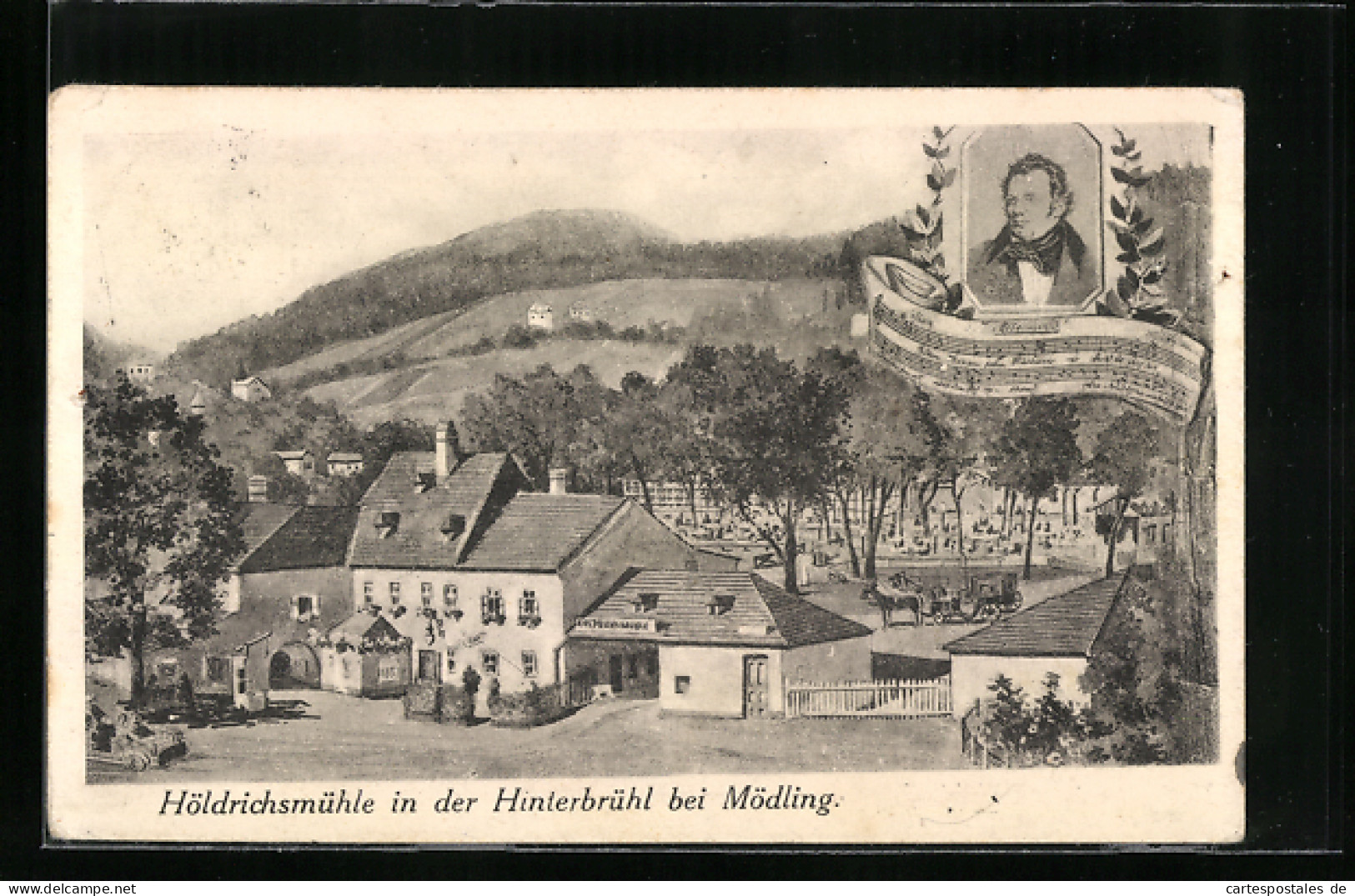 Künstler-AK Hinterbrühl Bei Mödling, Blick Auf Die Holdrichsmühle  - Other & Unclassified